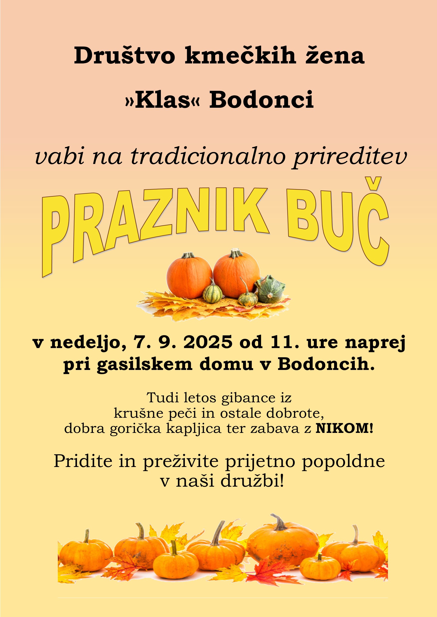 Vabilo buče